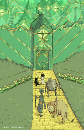Illustration for article titled These Stunning Illustrations Restore Awe And Wonder To The Wizard Of Oz